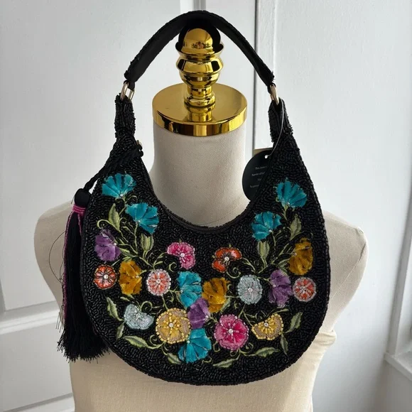 HAND BEADED BAG Made in India - Picture 1 of 6